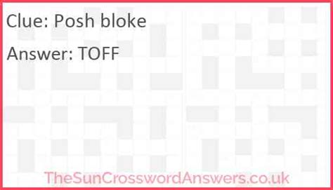 crossword posh|posh crossword answer.